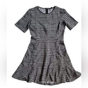 Theory Black and White Checkered business dress